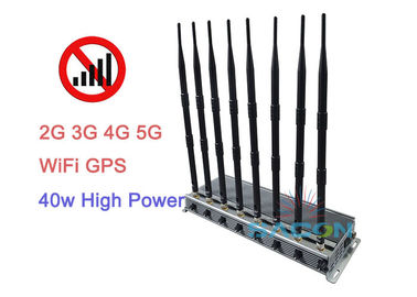 Антенны блокатора 40w 2G 3G 4G 8 Jammer сигнала наивысшей мощности 5G 80 метров ряда